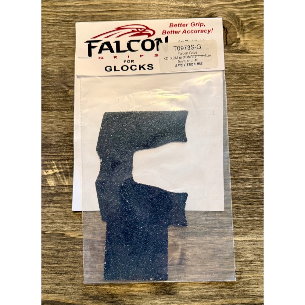 Falcon Grips T0973S-G Full Size New Spicy Texture XD XDM 9mm .40 Grip Overlay